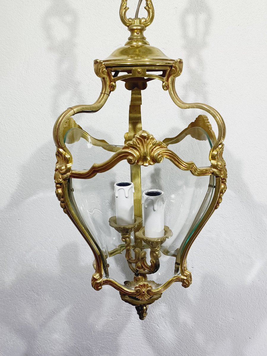 Concave Bronze Lantern 2 Lights -photo-4