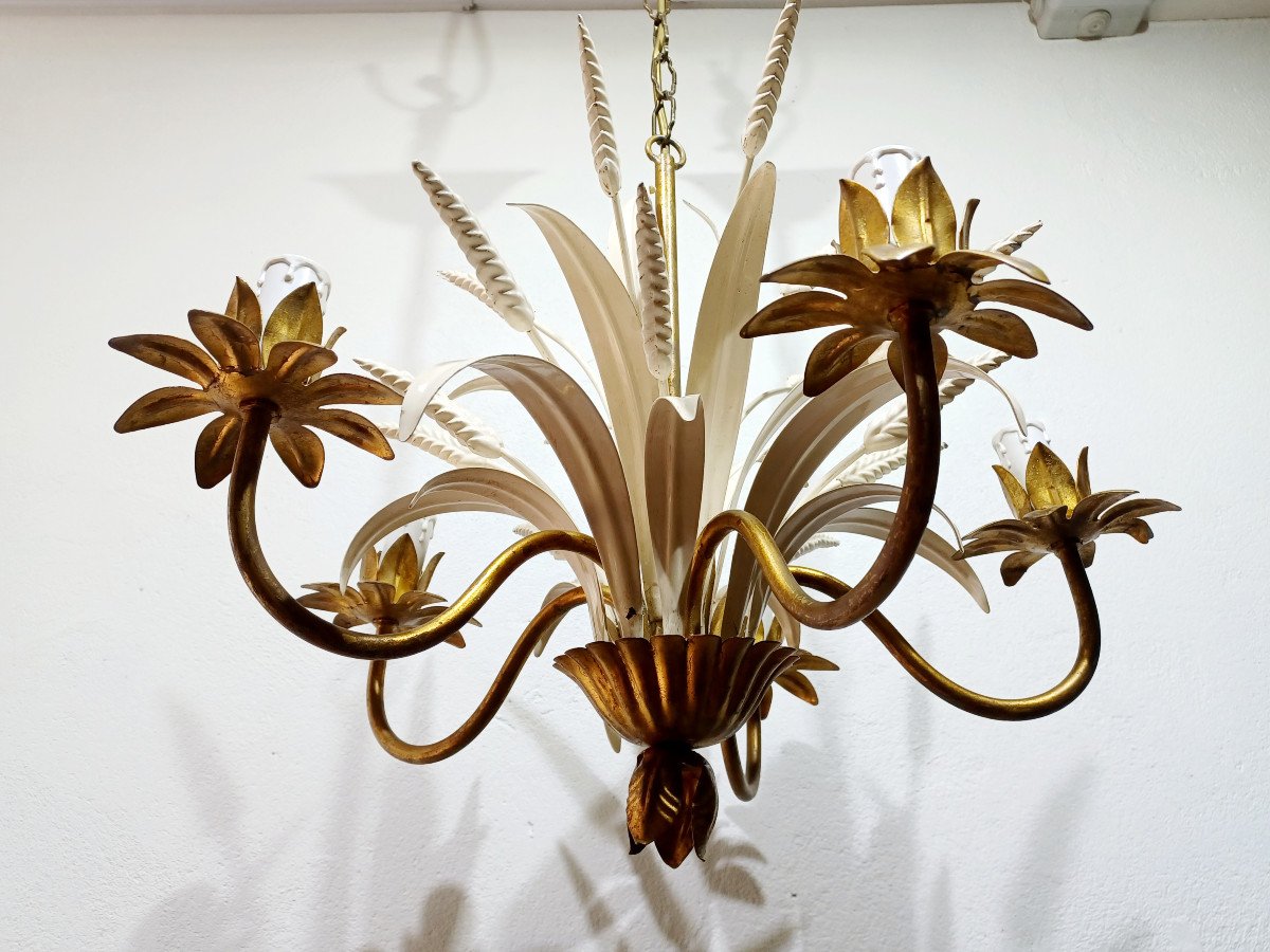 5 Light Ears Of Wheat Chandelier-photo-1