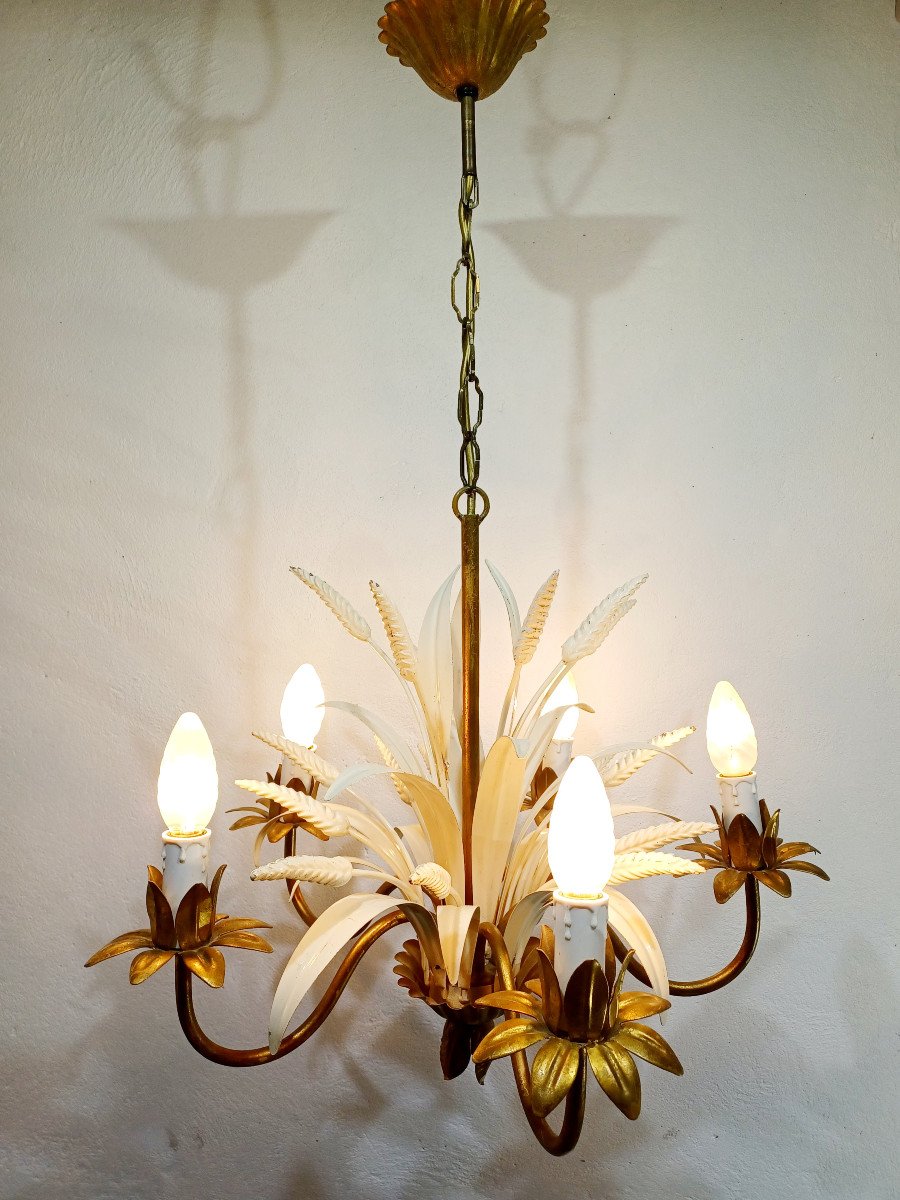 5 Light Ears Of Wheat Chandelier-photo-8