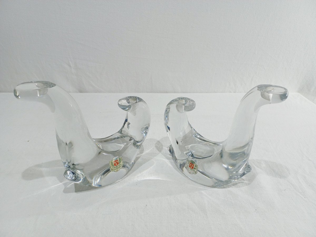 Pair Of Crystal Candlesticks-photo-1