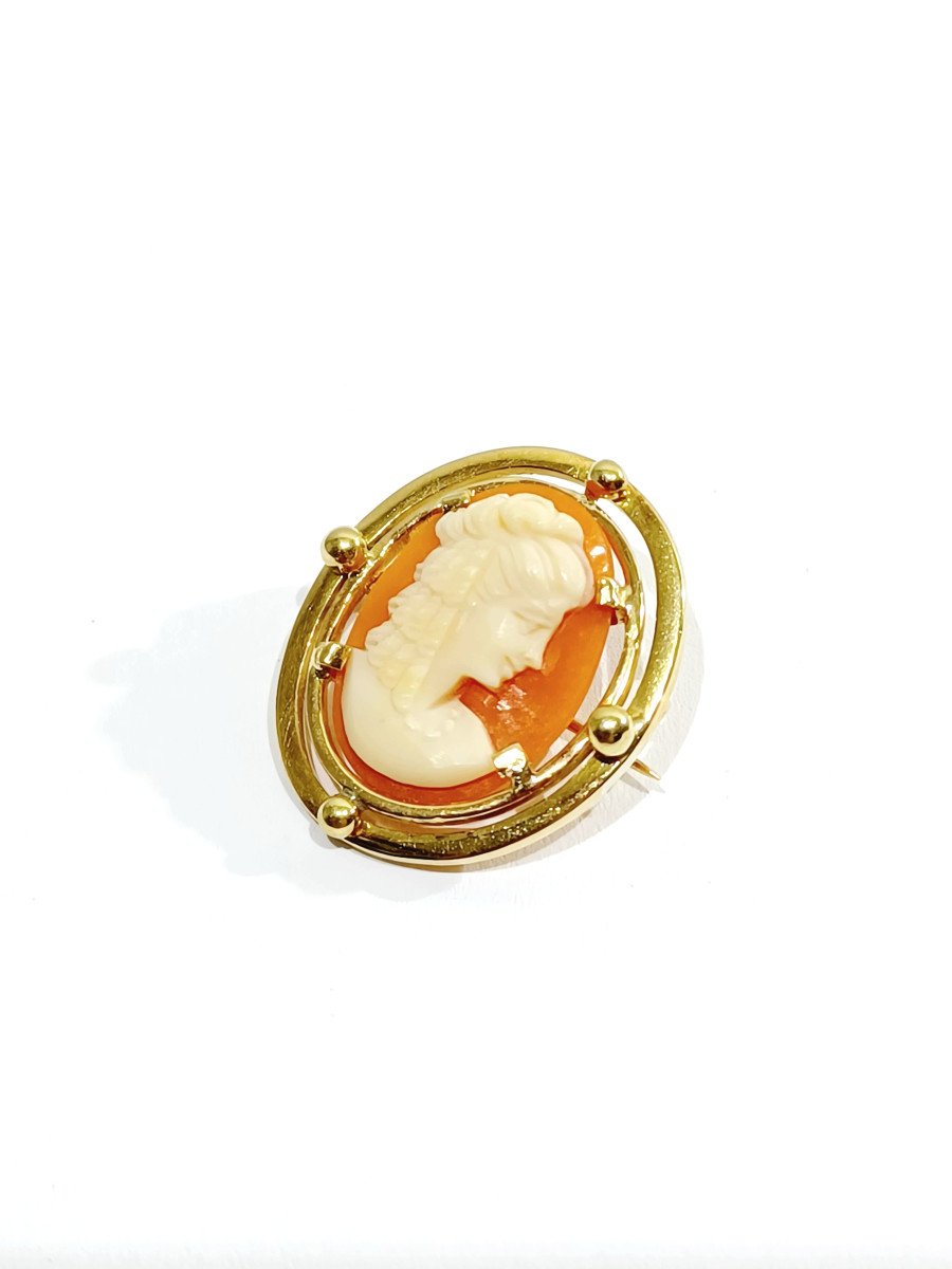 Shell Cameo Brooch-photo-2