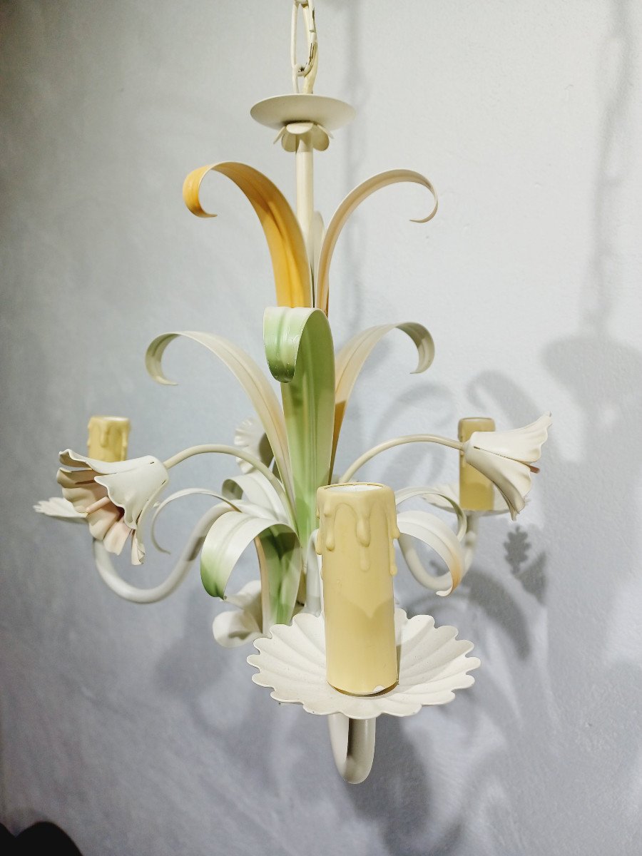 3-light Flower Chandelier -photo-5