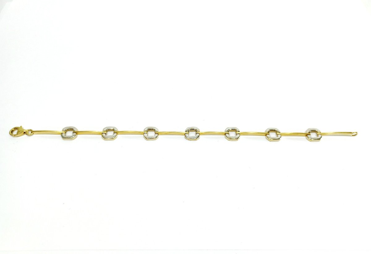 Bracelet In Yellow And White Gold-photo-2