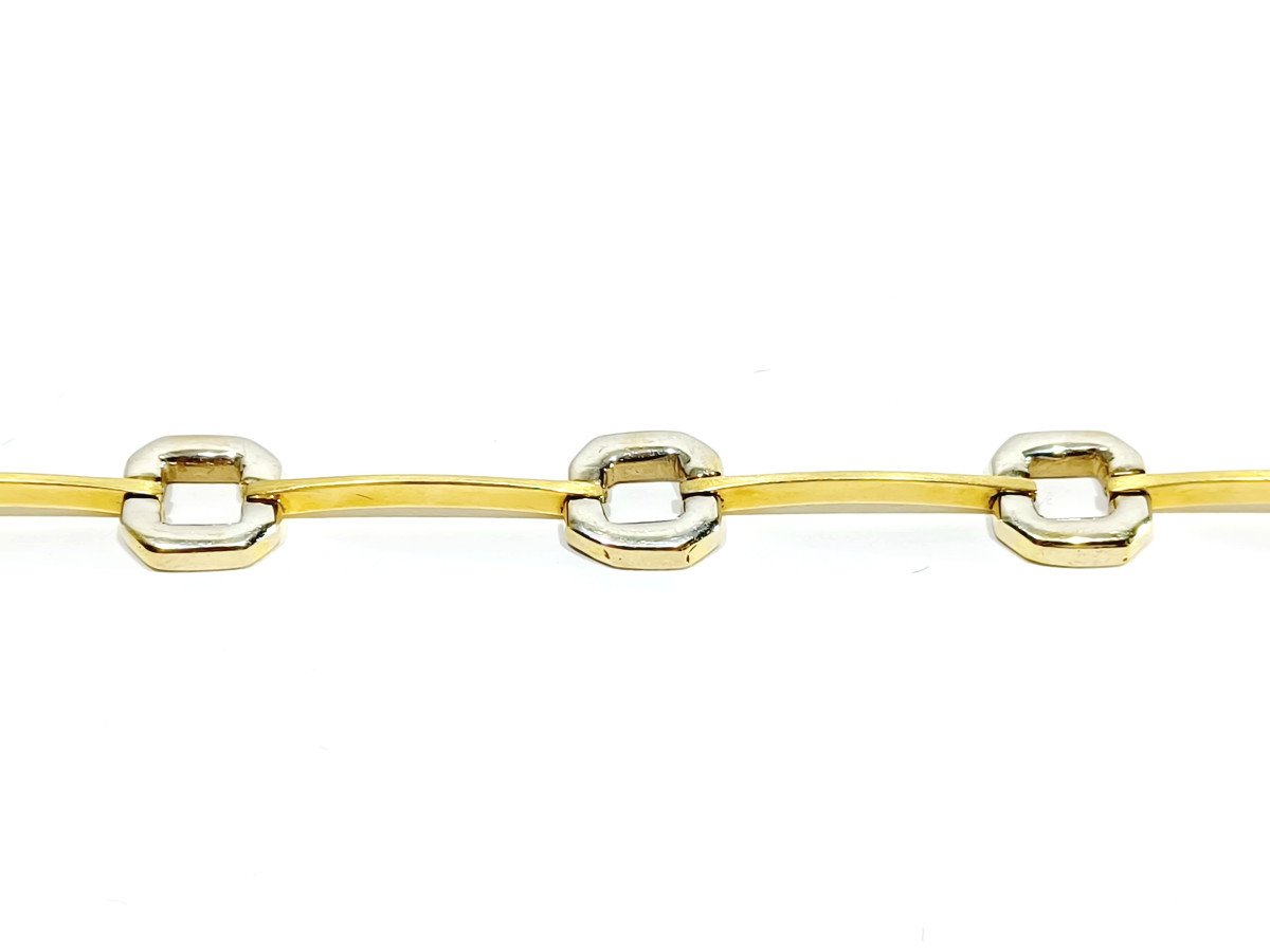 Bracelet In Yellow And White Gold-photo-4