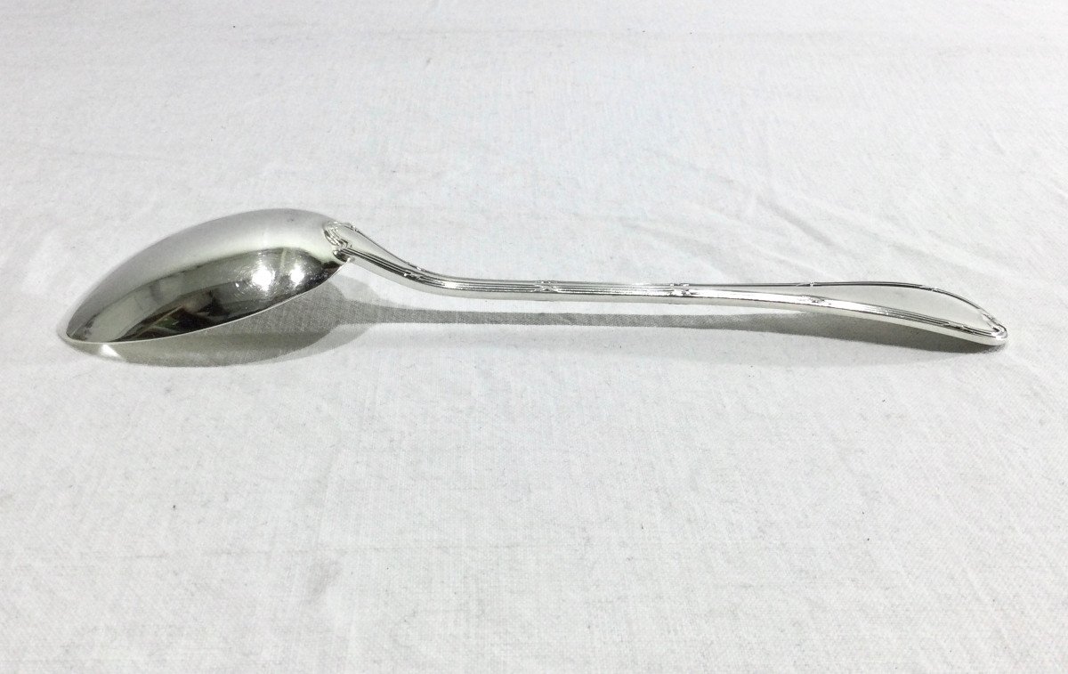  Christofle – Crossed Ribbons Stewing Spoon -photo-7