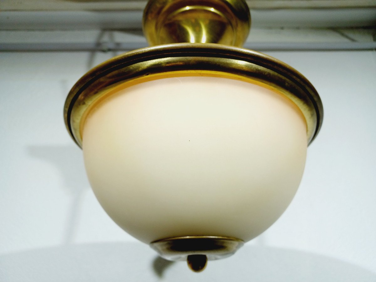 2-light Brass Ceiling Light	-photo-5