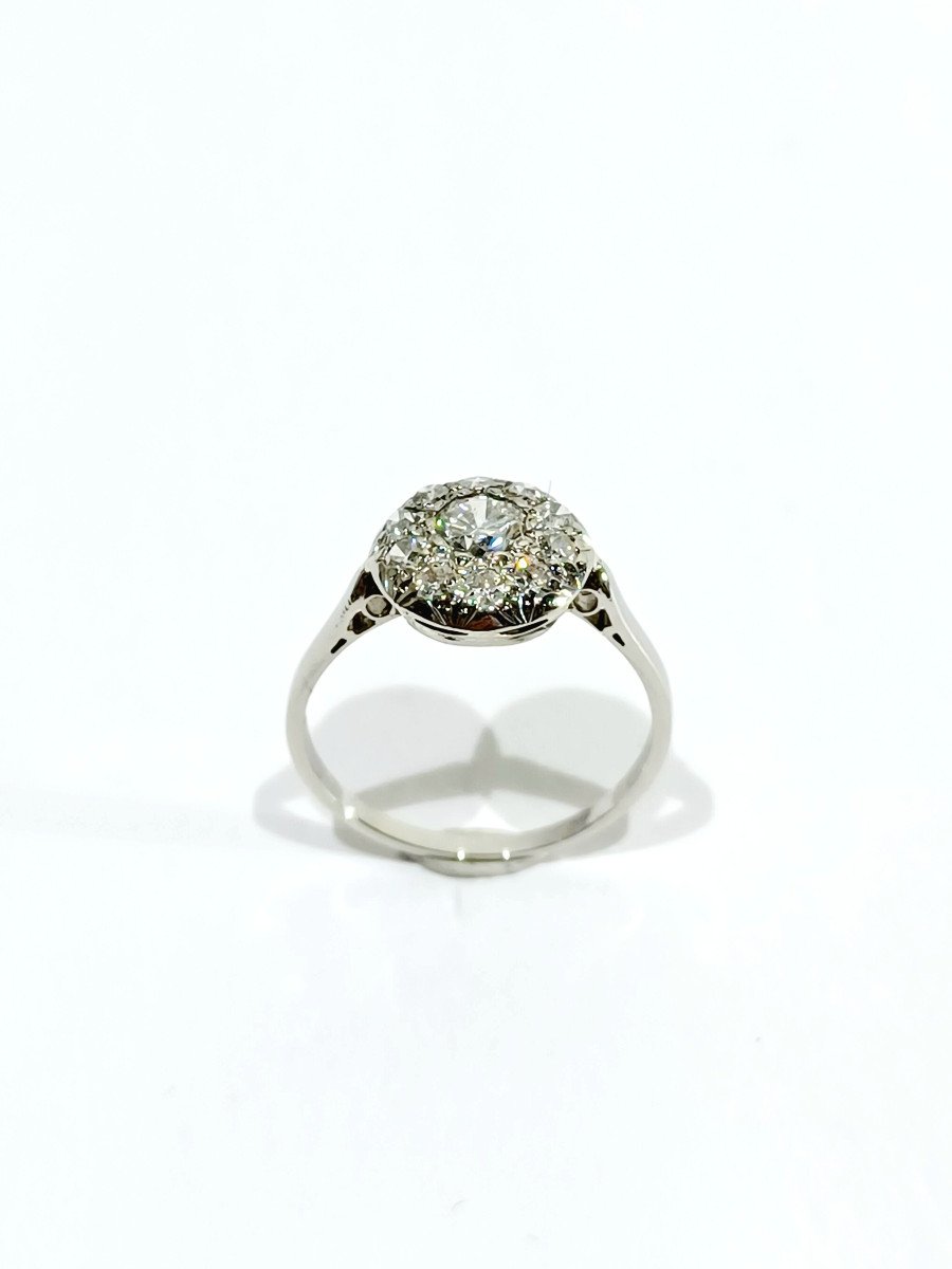 Bague En Platine Et Diamants-photo-2