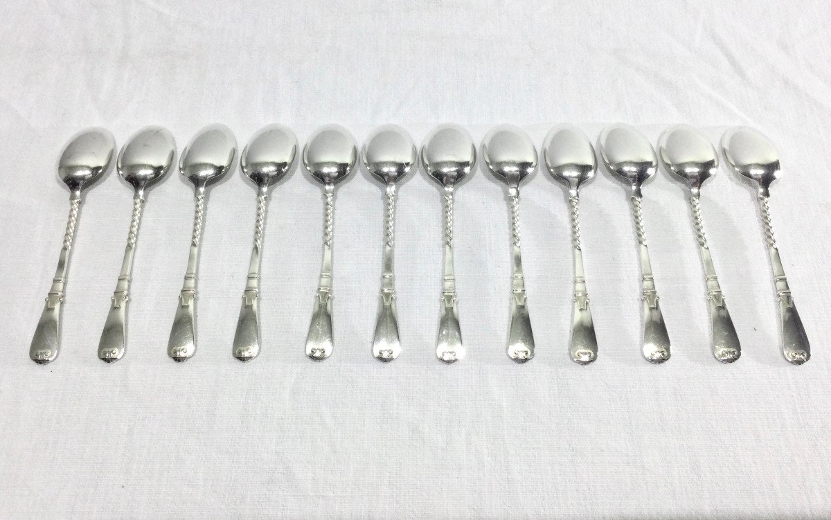 Christofle – 12 Teaspoons Mascaron-photo-2