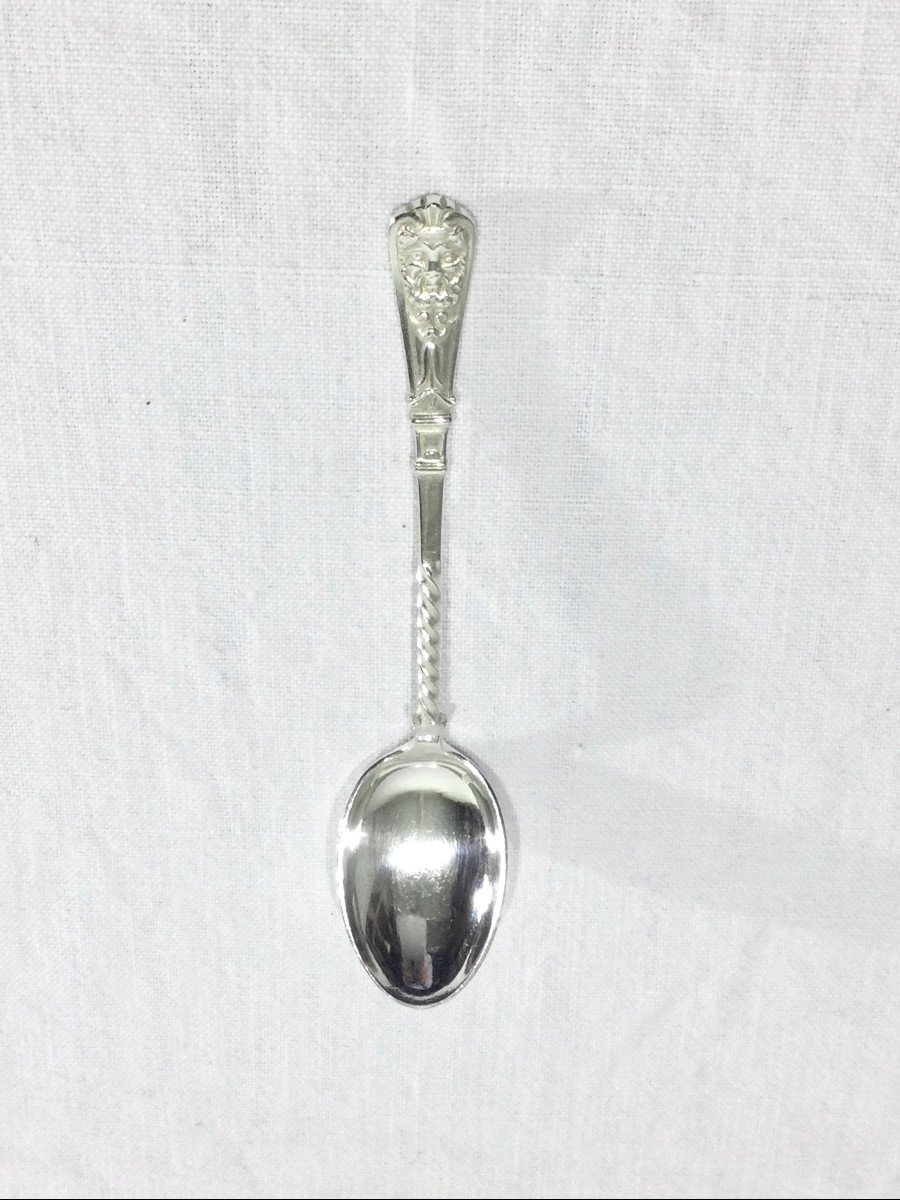 Christofle – 12 Teaspoons Mascaron-photo-3