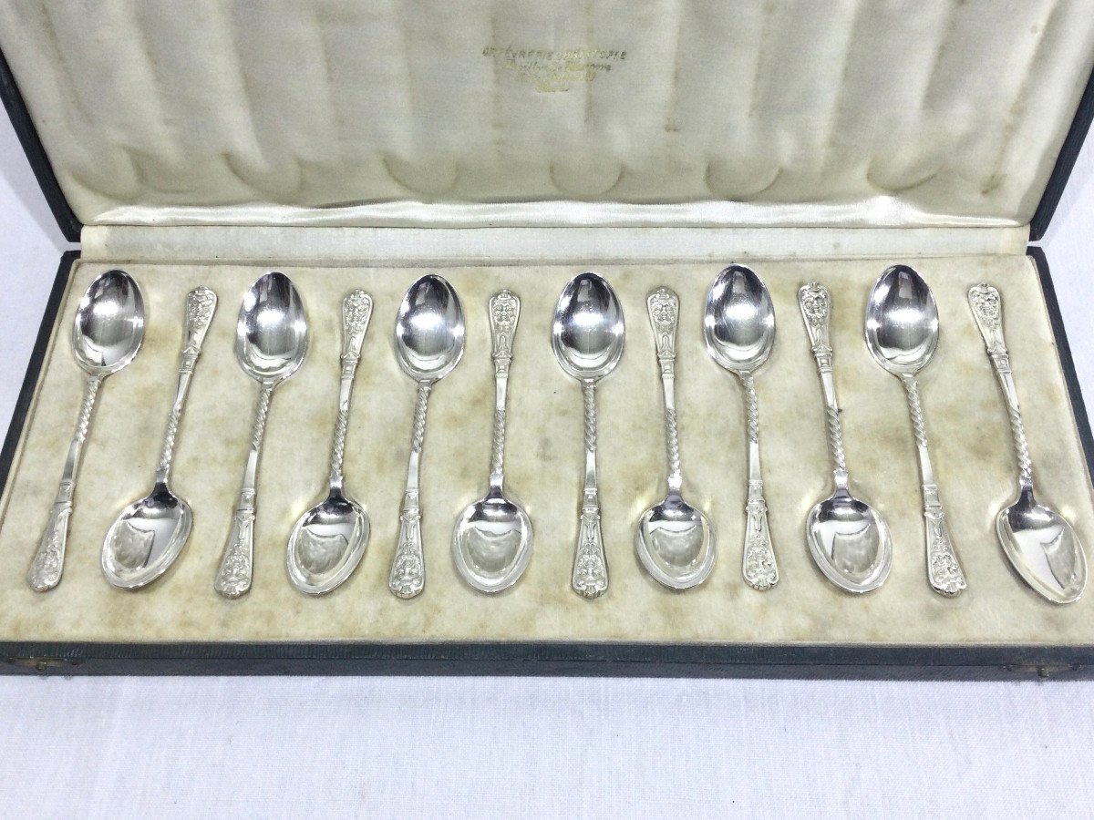 Christofle – 12 Teaspoons Mascaron-photo-7