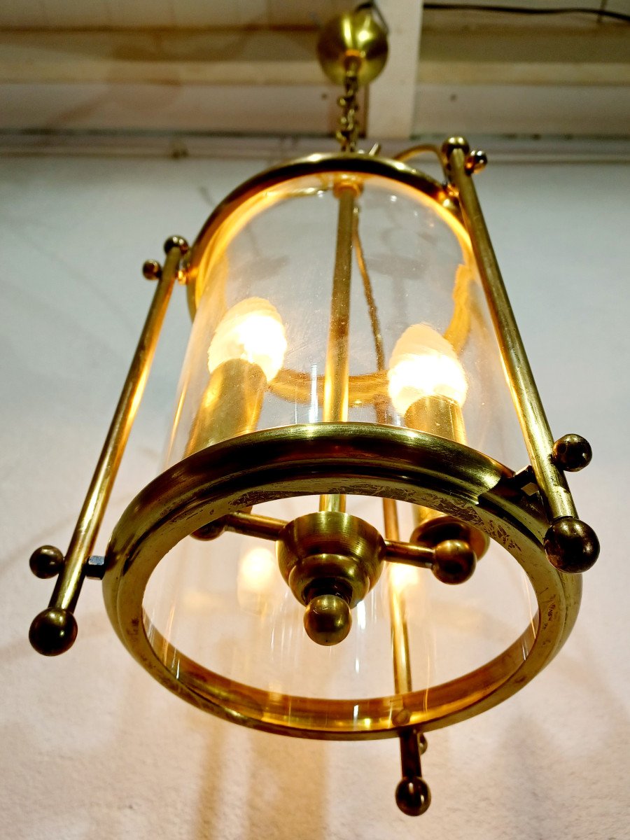 Lantern With 2 Lights In Bronze-photo-8