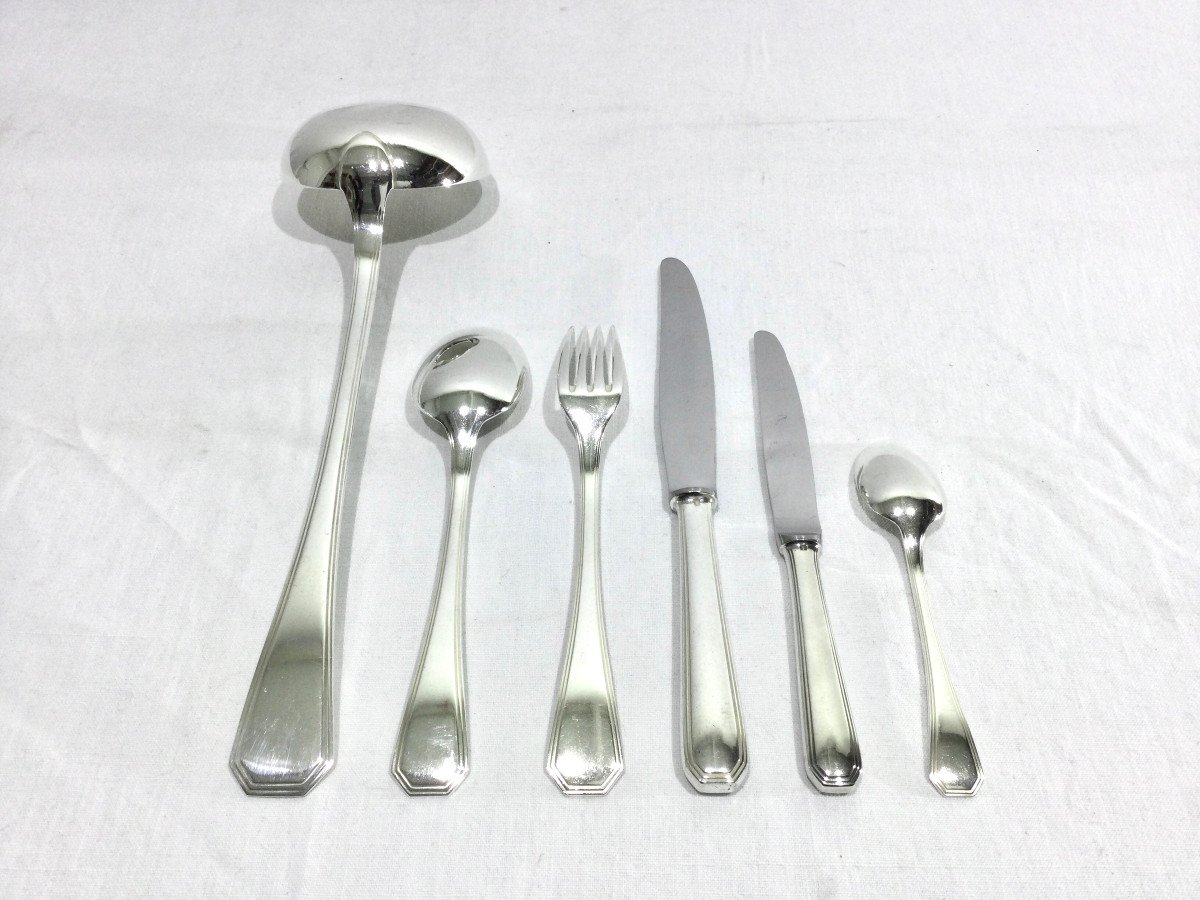 Christofle – 61 Piece Cutlery Set América Model -photo-2