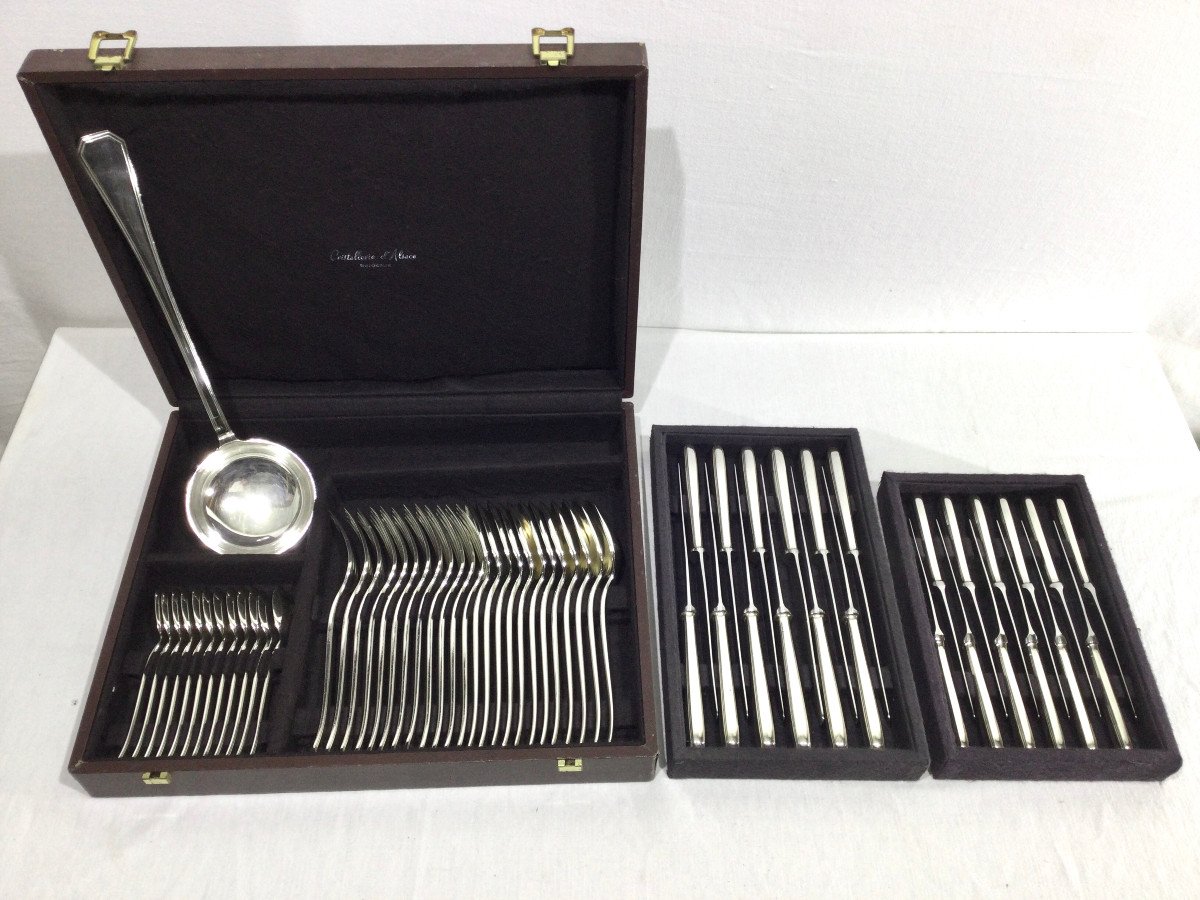 Christofle – 61 Piece Cutlery Set América Model -photo-8