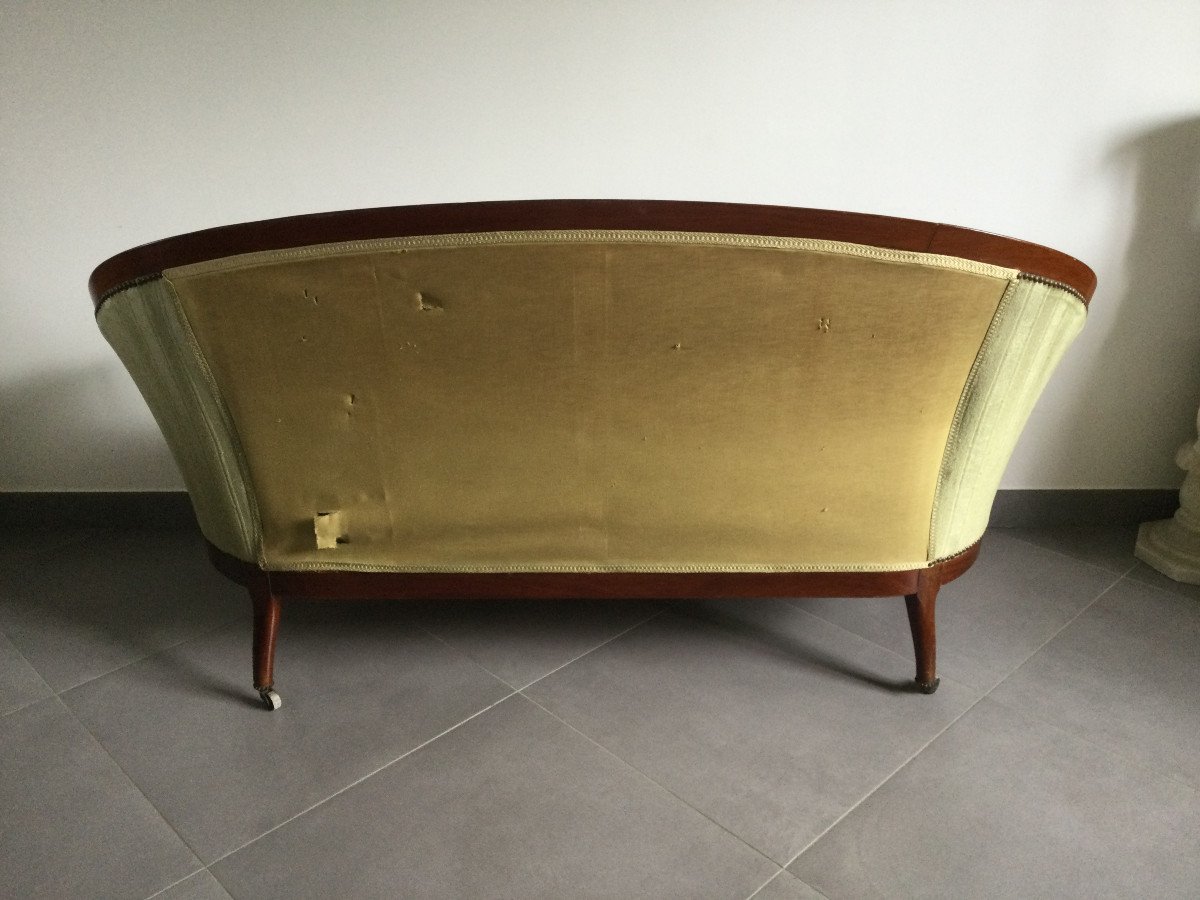 Napoleon III Sofa In Mahogany -photo-4