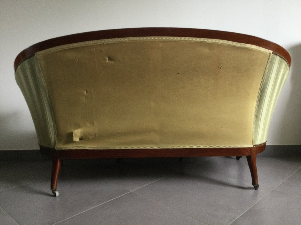 Napoleon III Sofa In Mahogany -photo-2