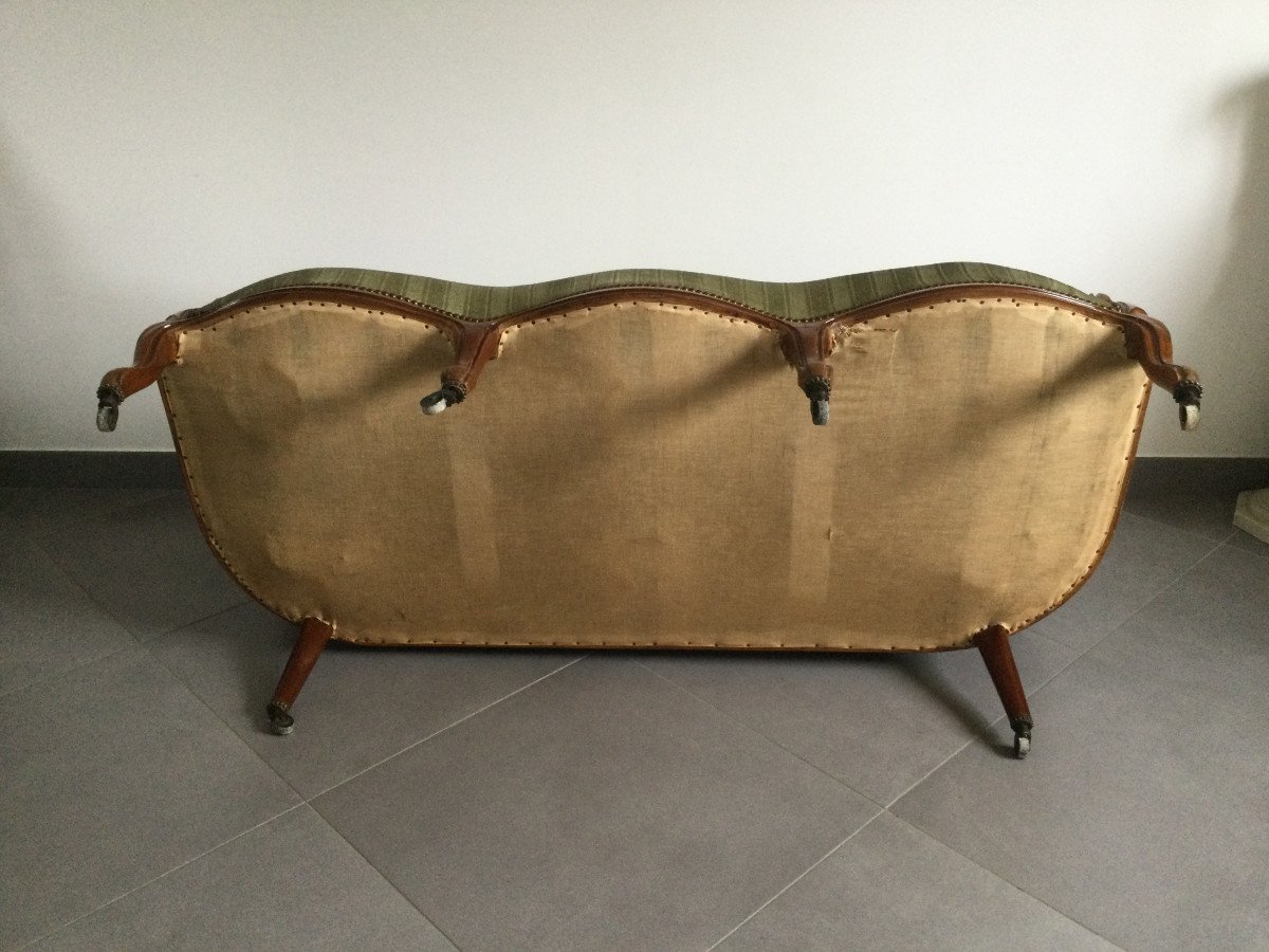 Napoleon III Sofa In Mahogany -photo-8