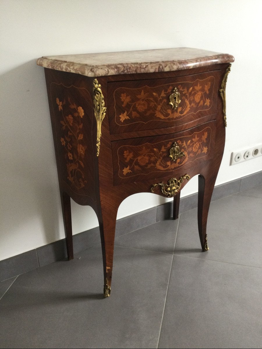 Petite Commode Sauteuse Louis XV -photo-3