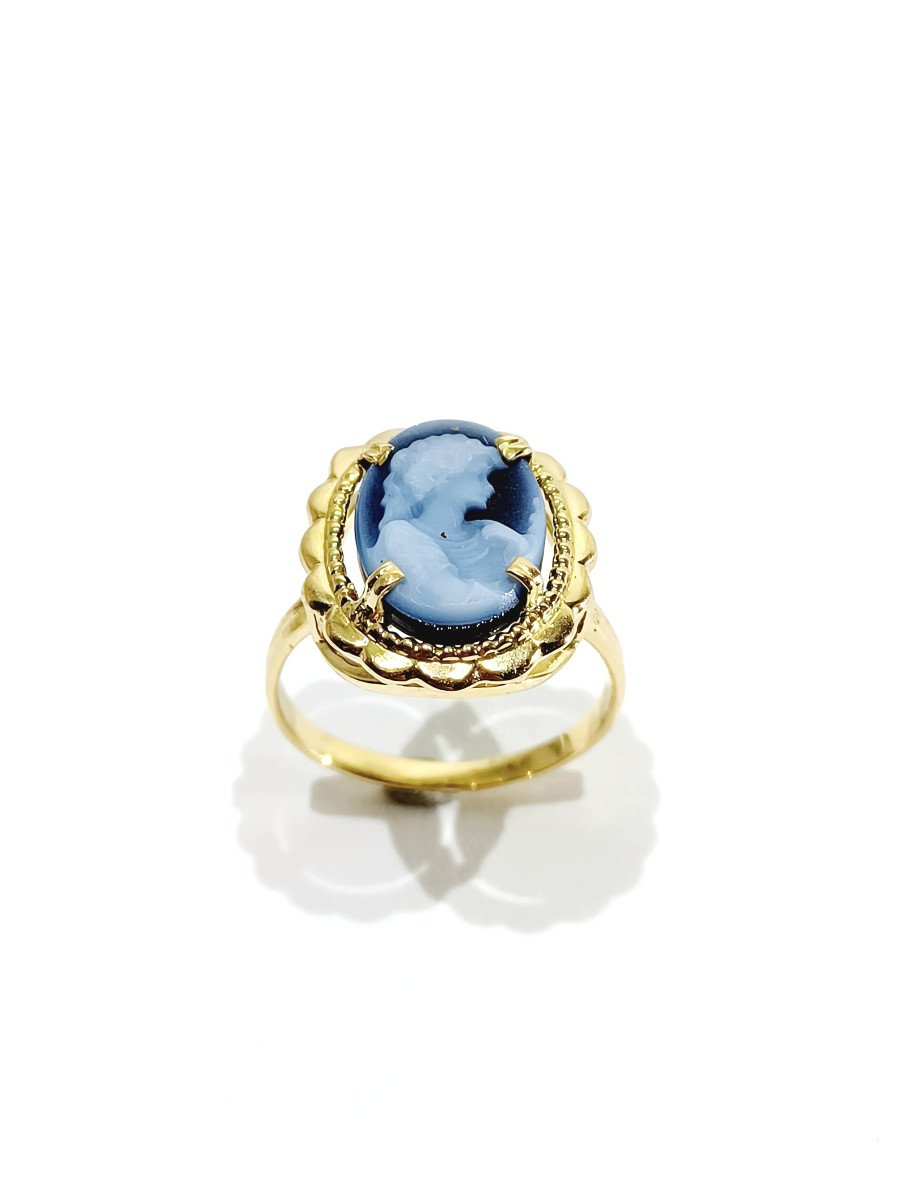 Gold Ring And Blue Cameo-photo-4