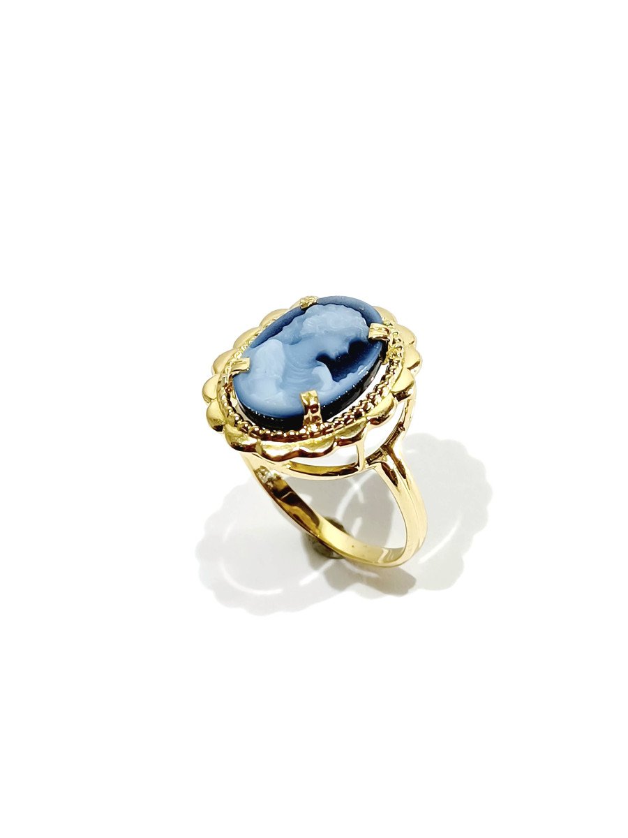 Gold Ring And Blue Cameo-photo-5