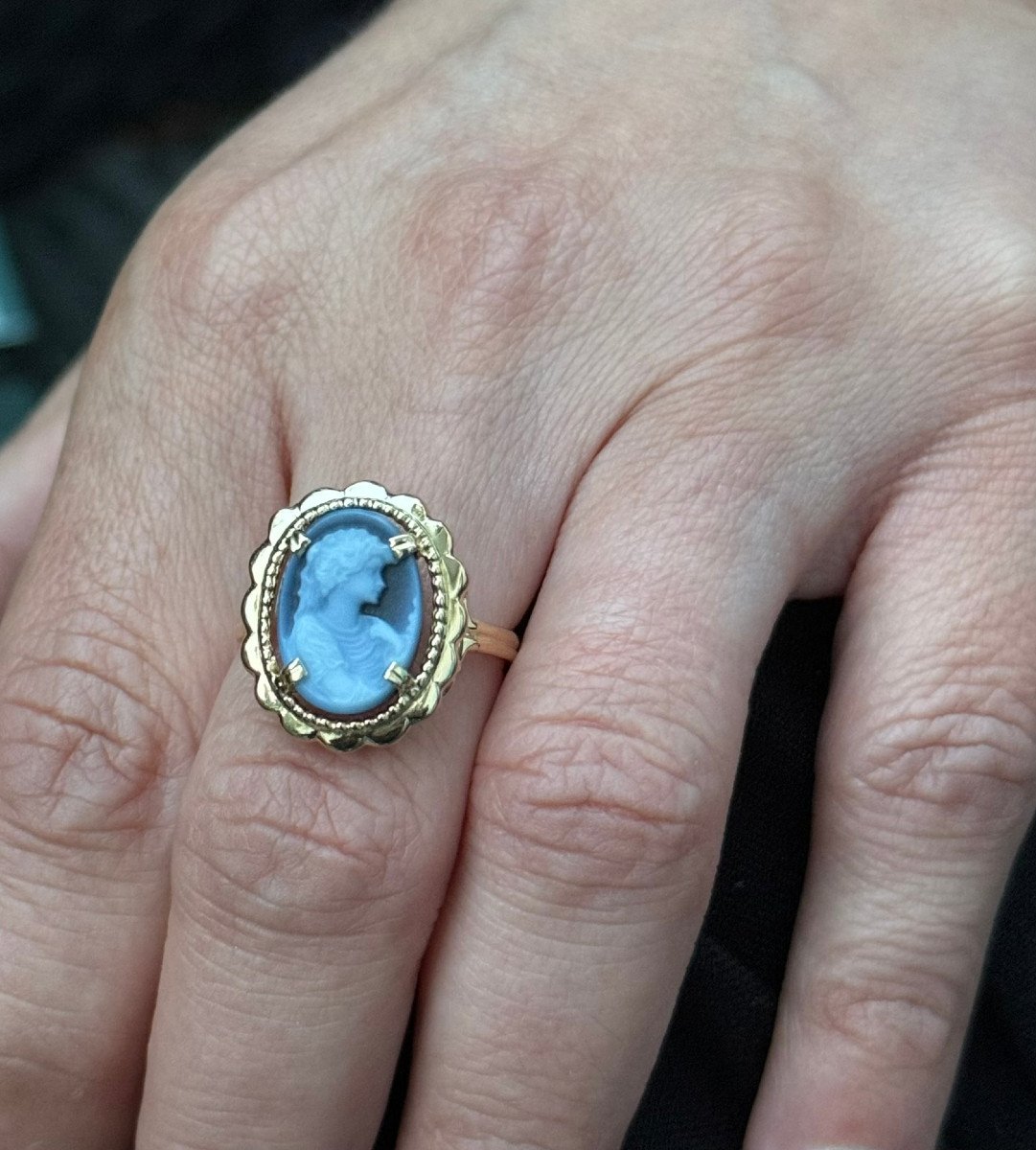 Gold Ring And Blue Cameo-photo-6