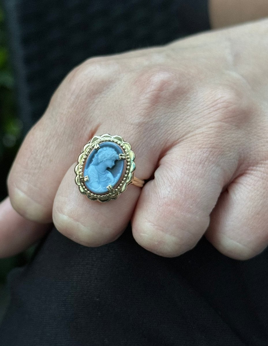 Gold Ring And Blue Cameo-photo-8