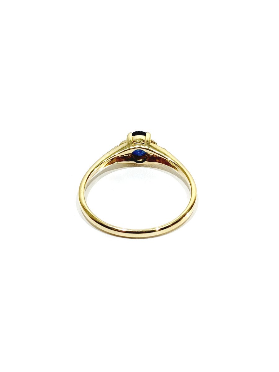 Sapphire Gold Ring -photo-2