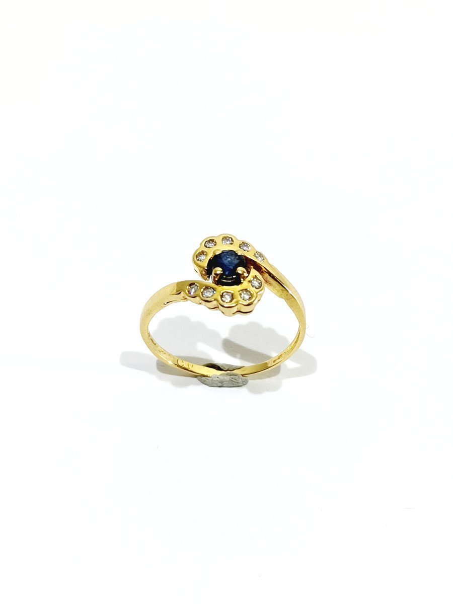 Sapphire And Diamond Tourbillon Ring -photo-2
