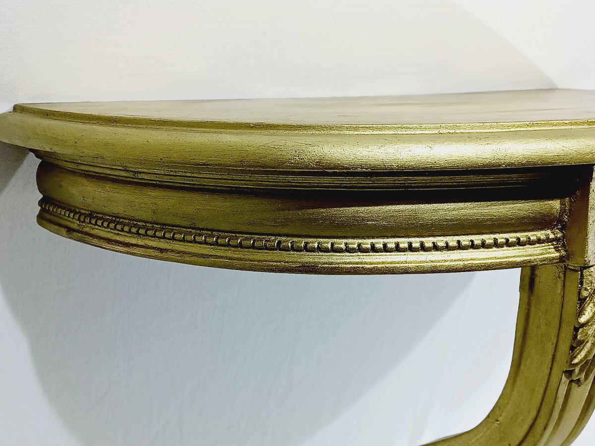 Louis XVI Style Golden Console-photo-2