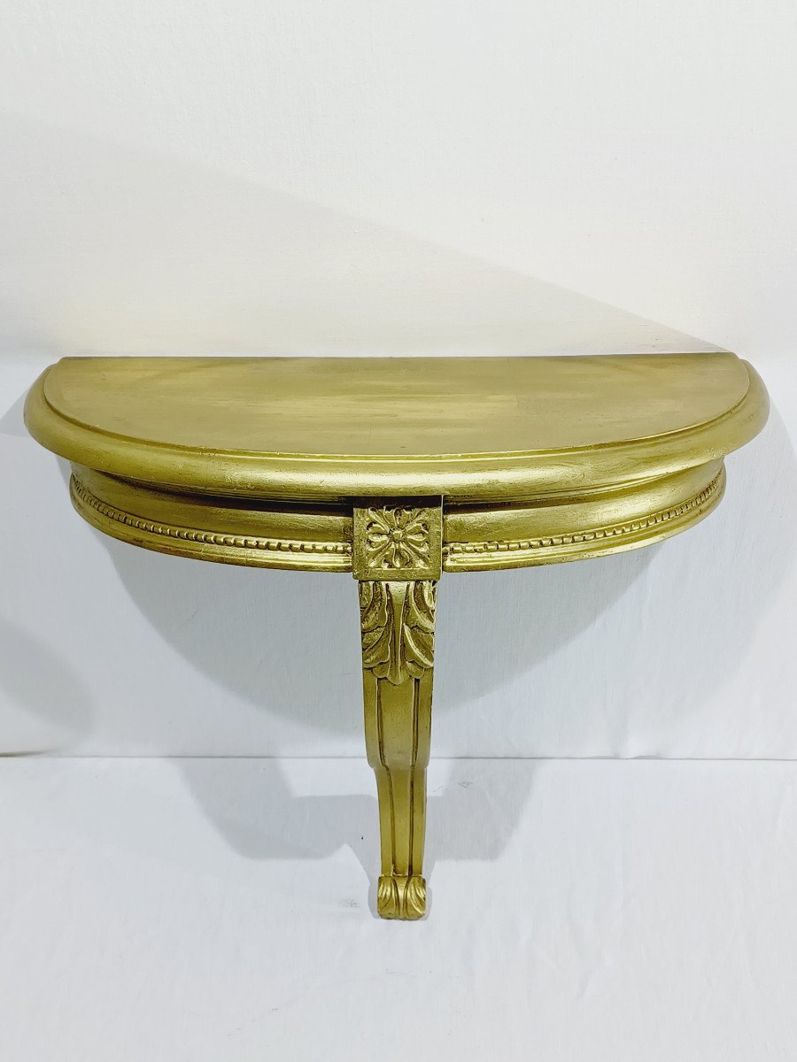 Console Dorée Style Louis XVI