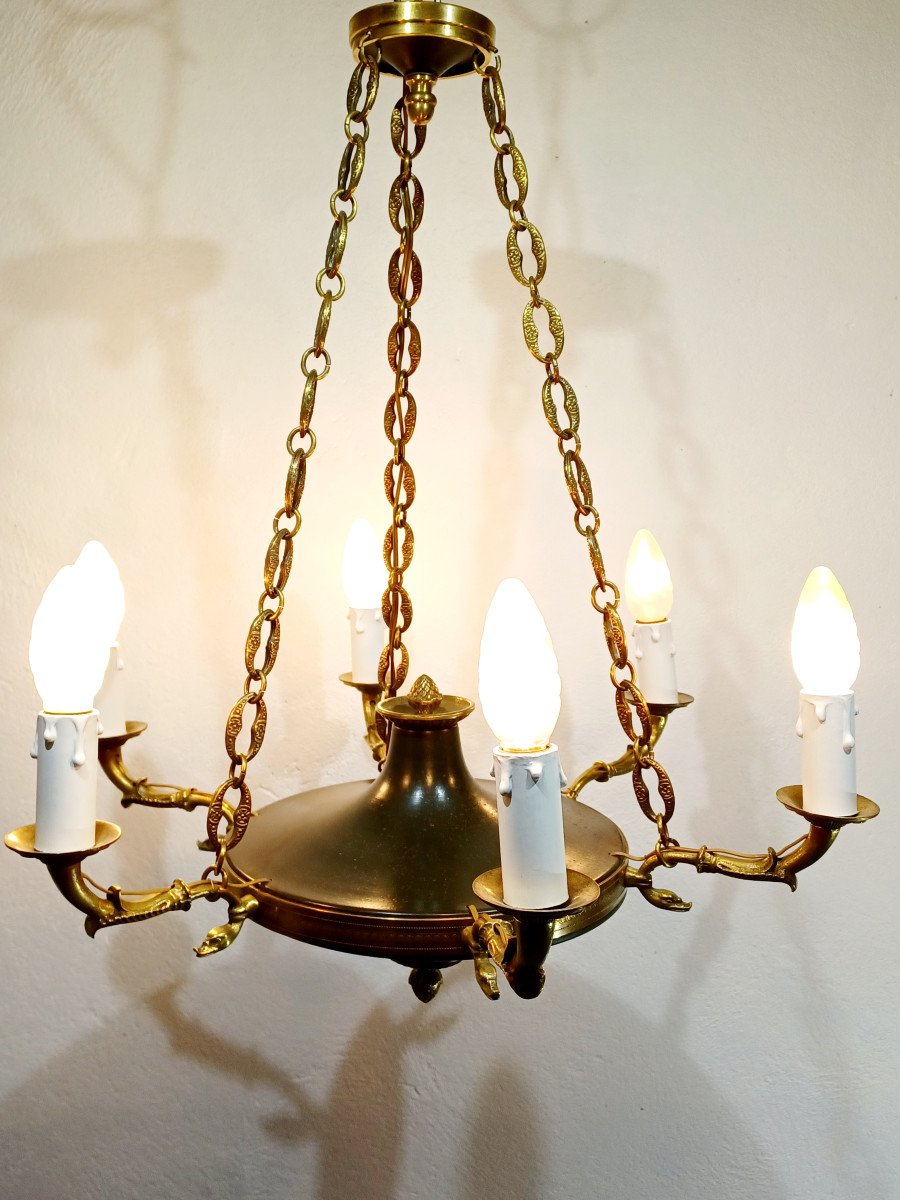 6-light Empire Chandelier	-photo-2