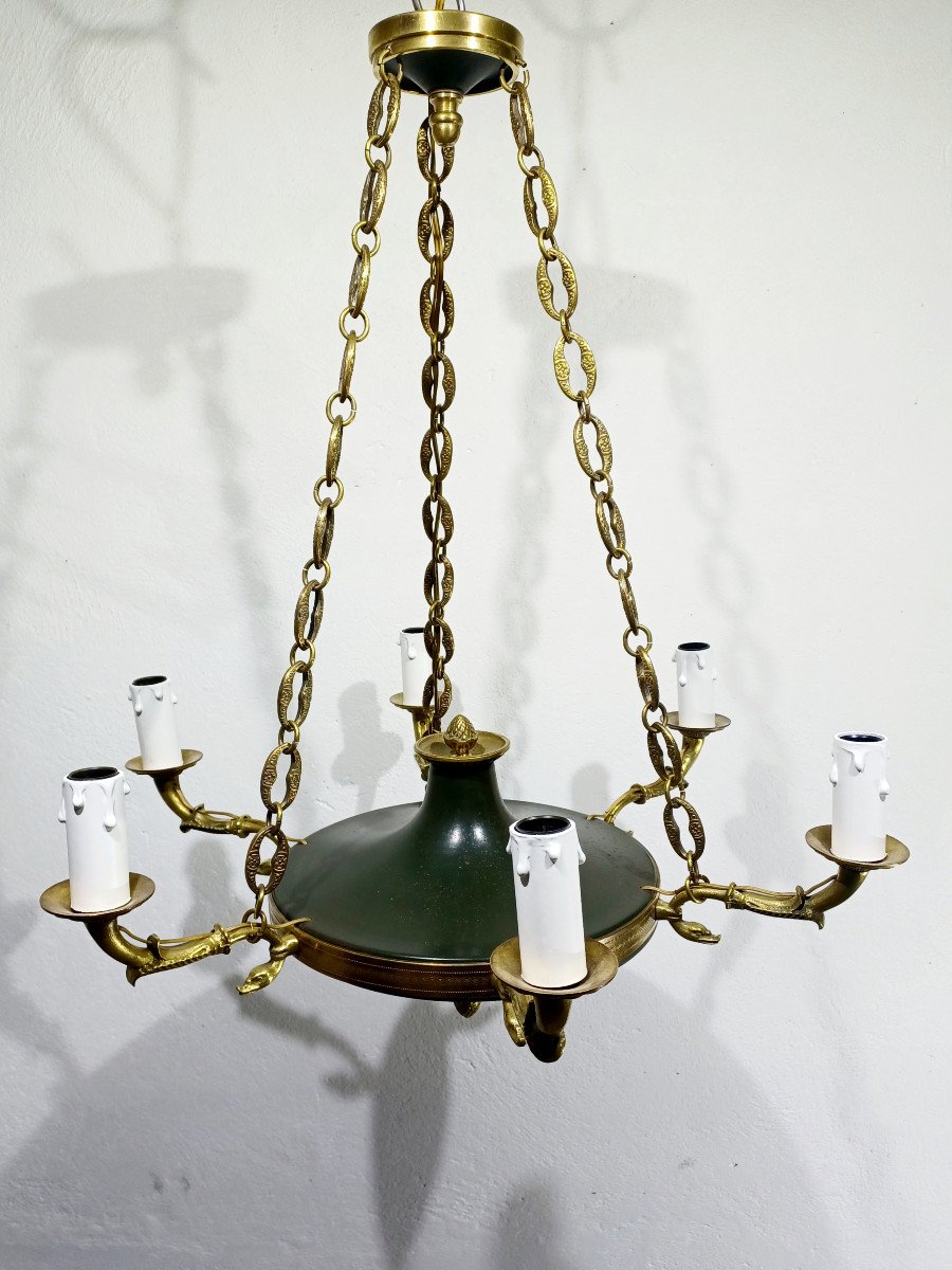 6-light Empire Chandelier	-photo-3