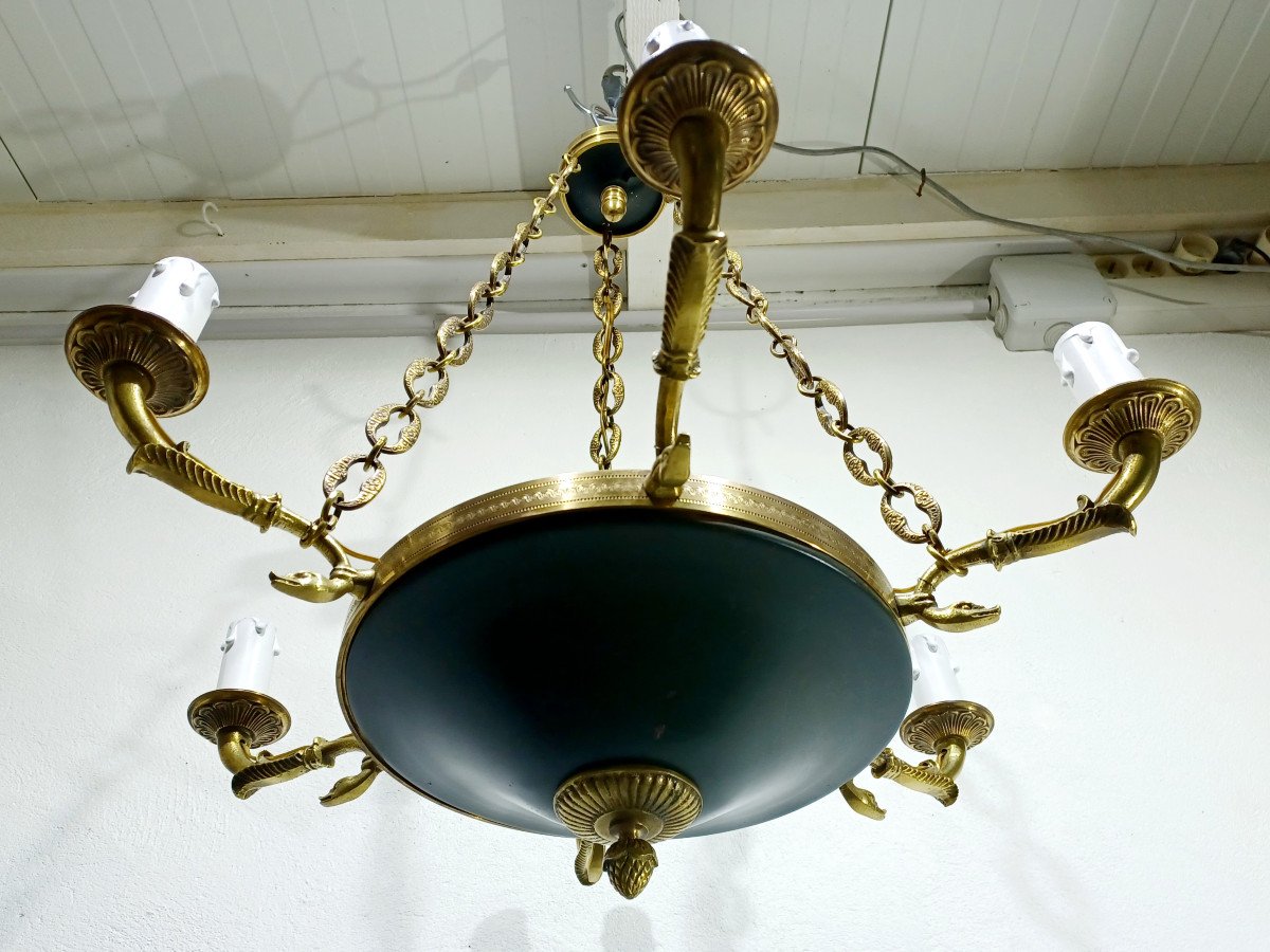 6-light Empire Chandelier	-photo-1