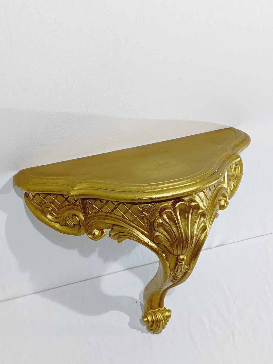 Louis XIV Style Golden Console-photo-3