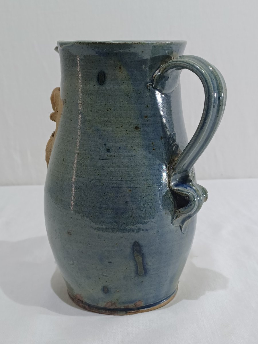 Anthropomorphic Stoneware Pitcher-photo-1