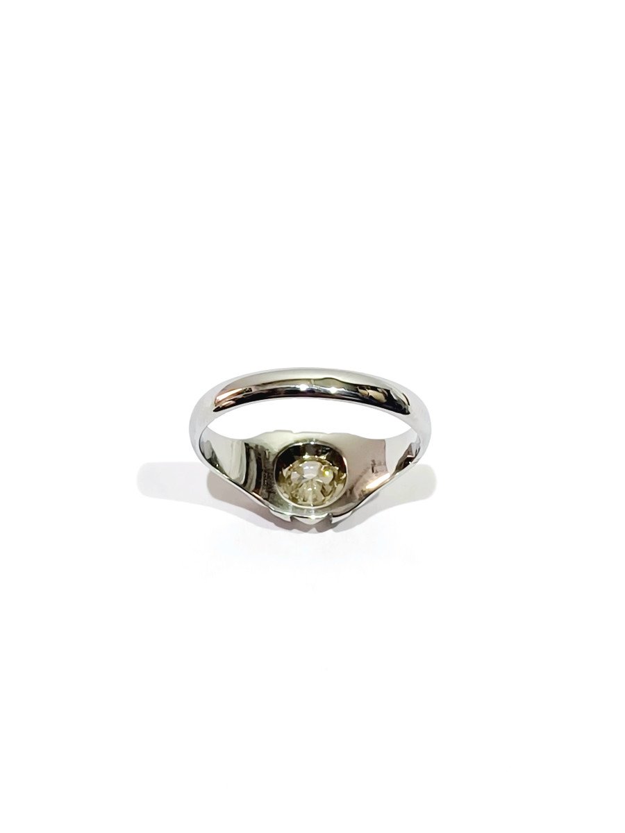 Gold And Diamond Ring -photo-2