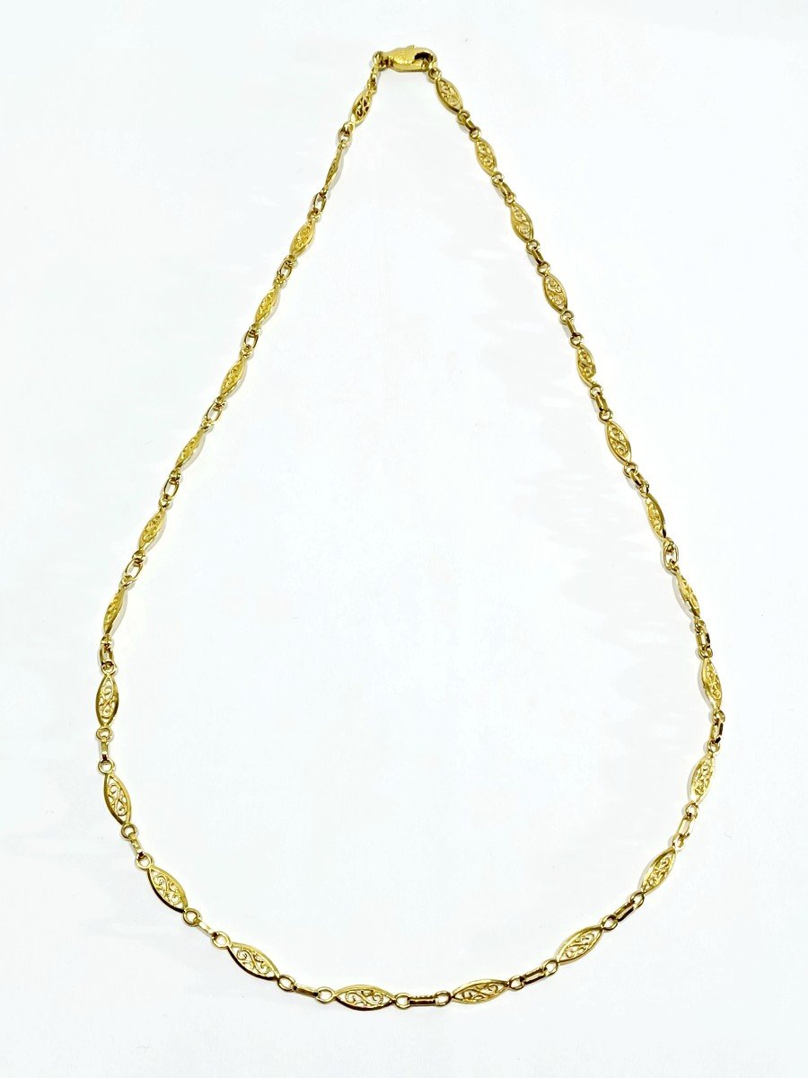 Art Deco Gold Necklace