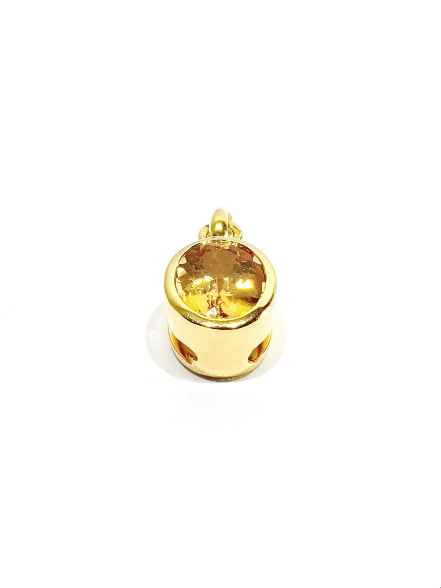 Gold And Imperial Topaz Pendant-photo-2