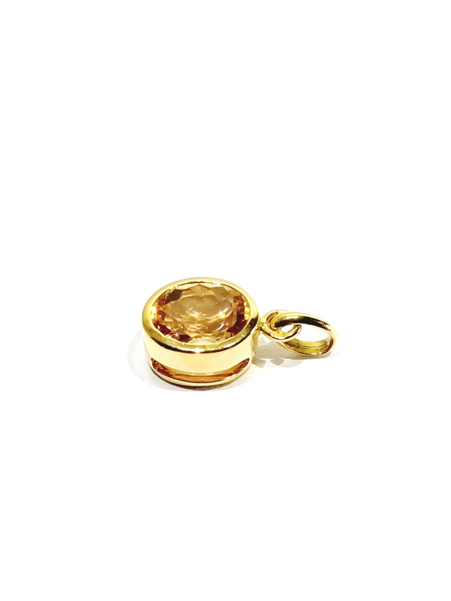 Gold And Imperial Topaz Pendant-photo-3