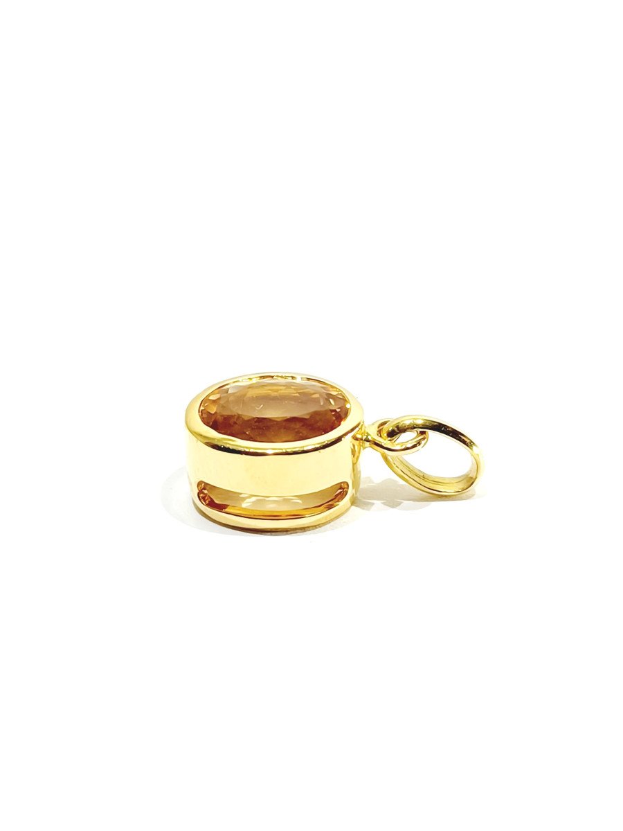 Gold And Imperial Topaz Pendant-photo-4