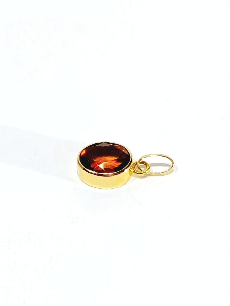 Pendentif En Or Et Citrine-photo-2