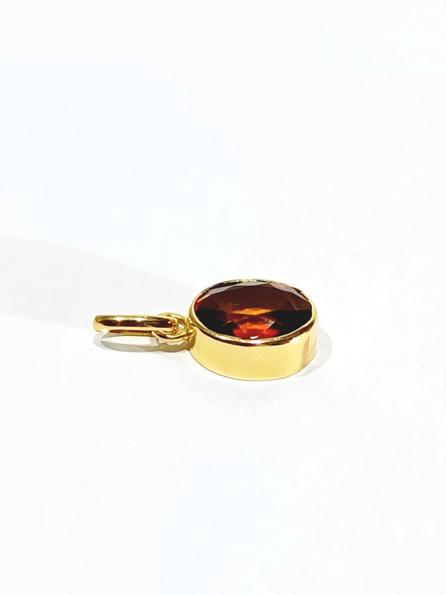 Pendentif En Or Et Citrine-photo-4