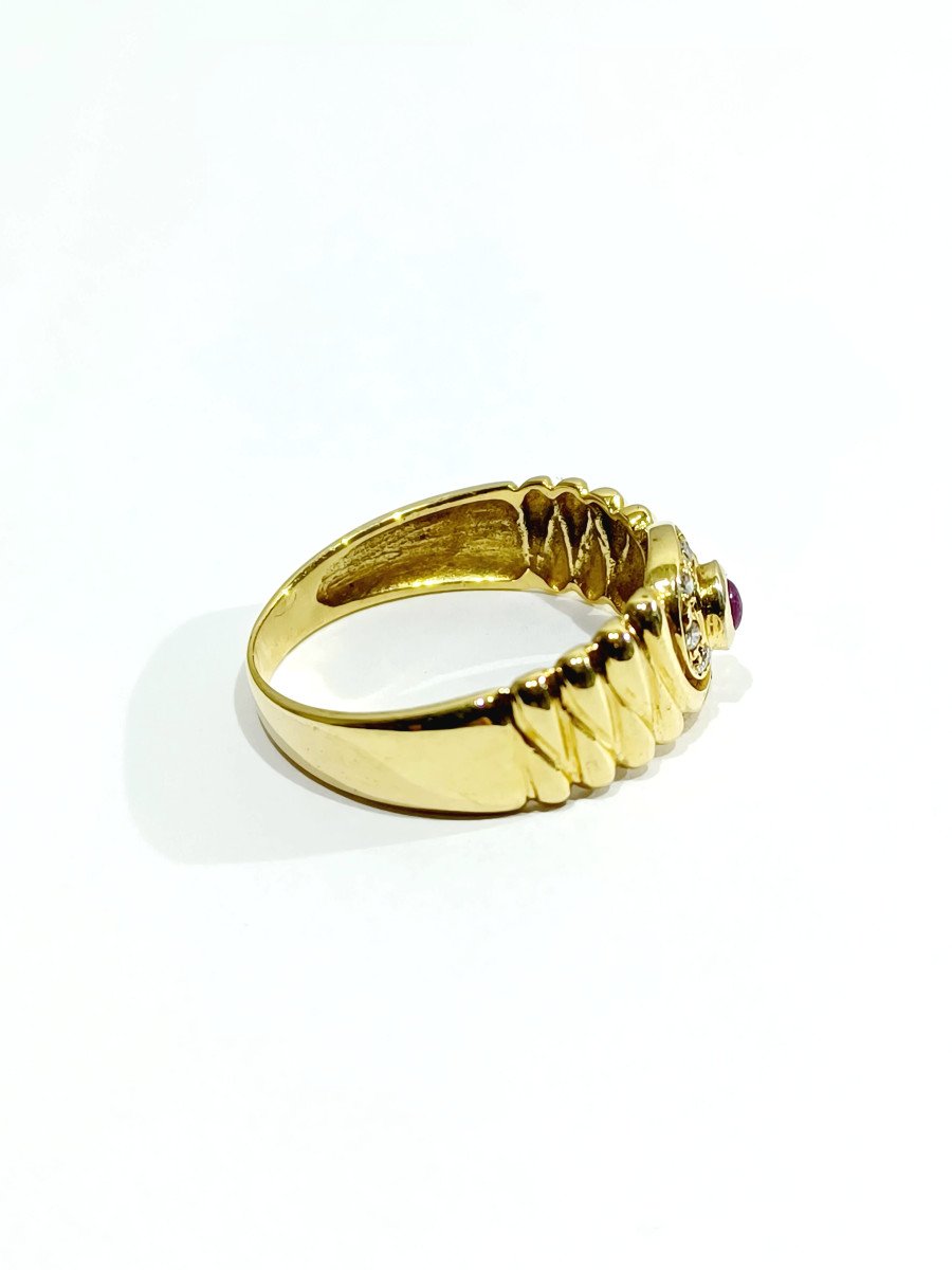 Gold Ruby And Diamond Ring -photo-6