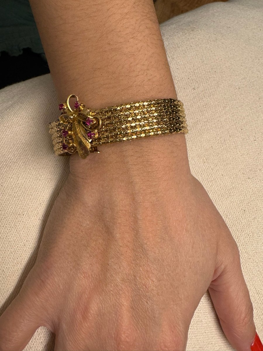 Gold And Ruby Bracelet-photo-8