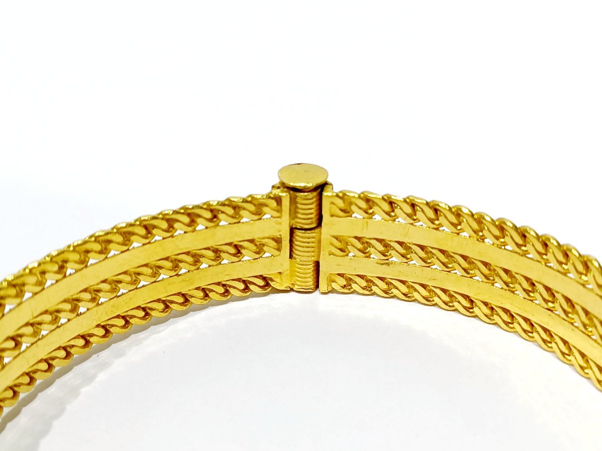 Snake Bracelet In Gold And Ruby-photo-4