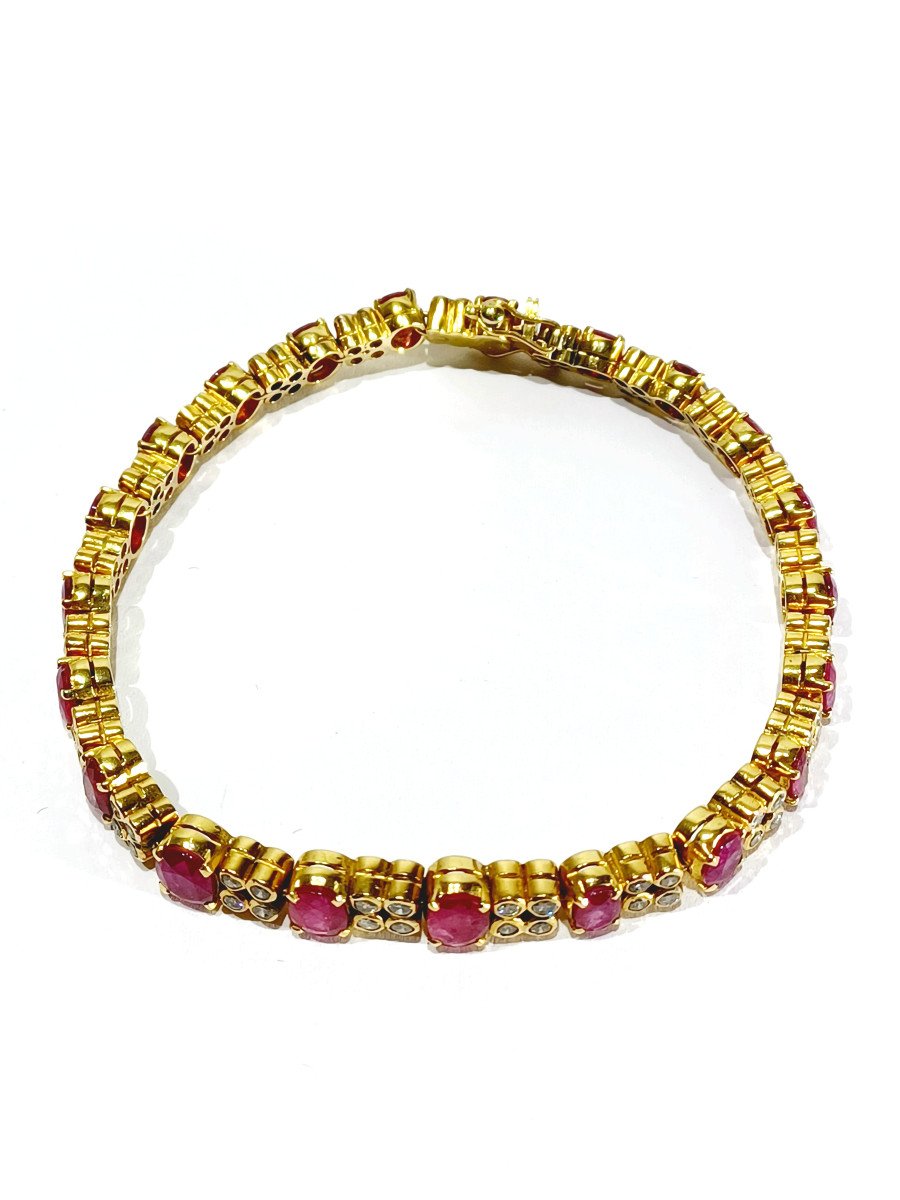 Gold And Ruby Bracelet-photo-2