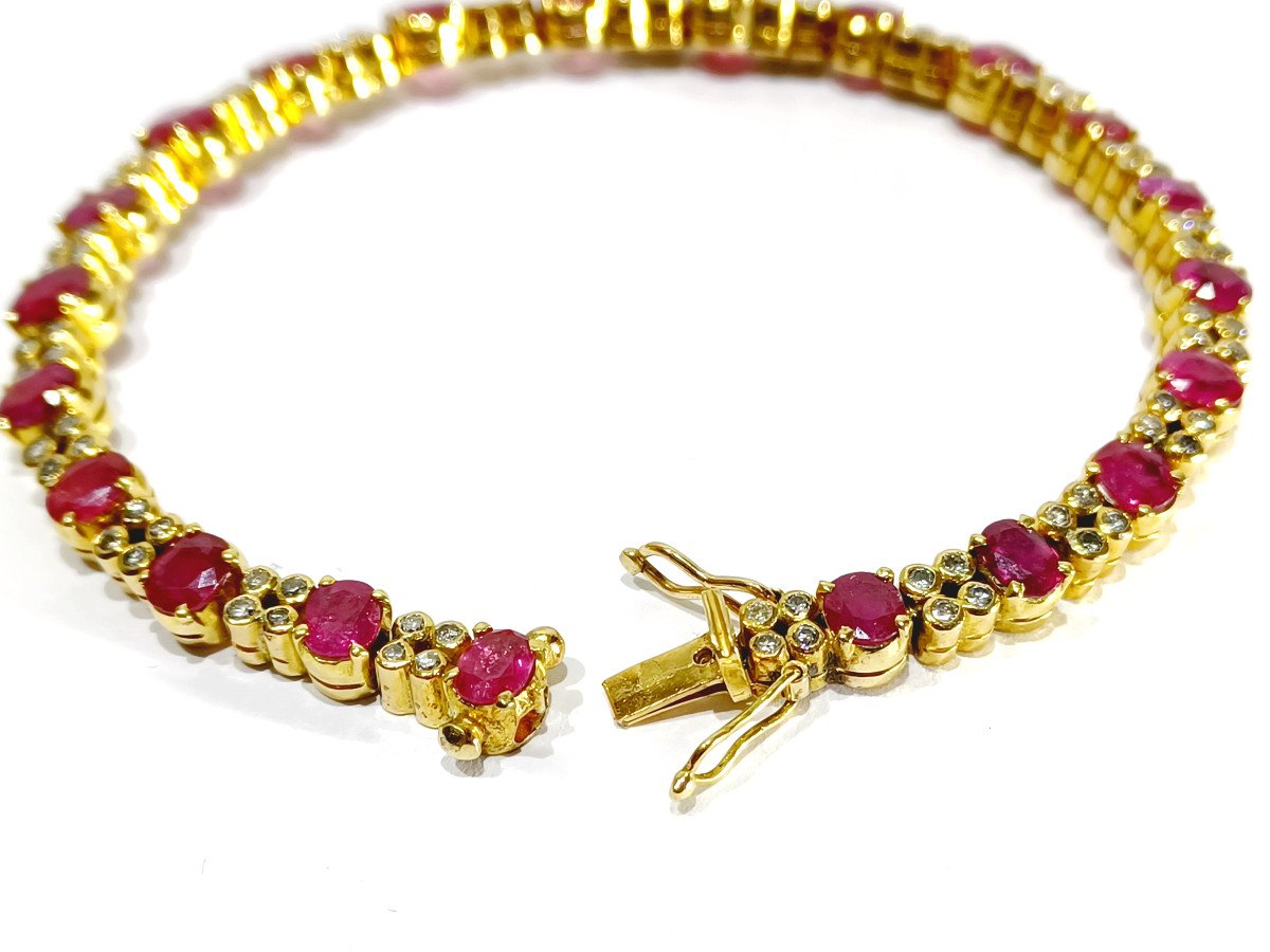 Gold And Ruby Bracelet-photo-2