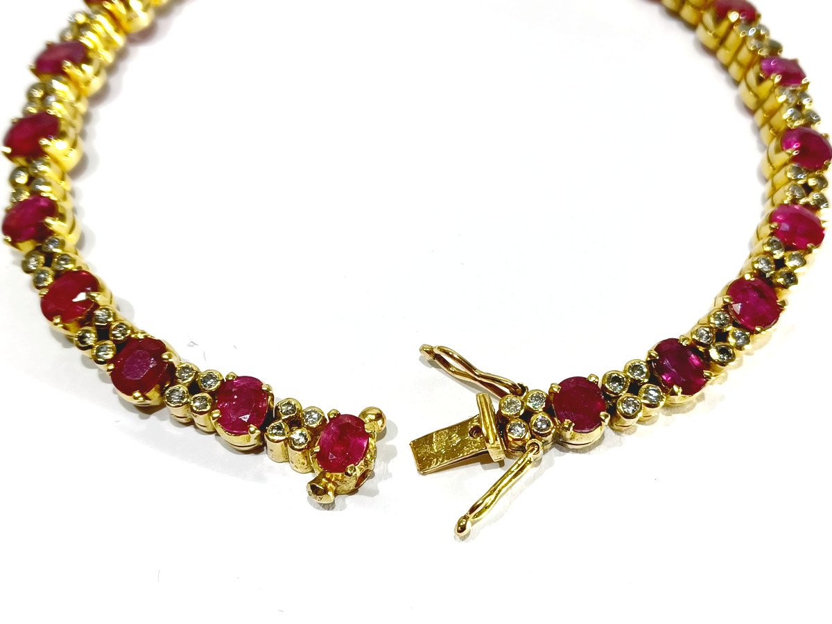 Gold And Ruby Bracelet-photo-3