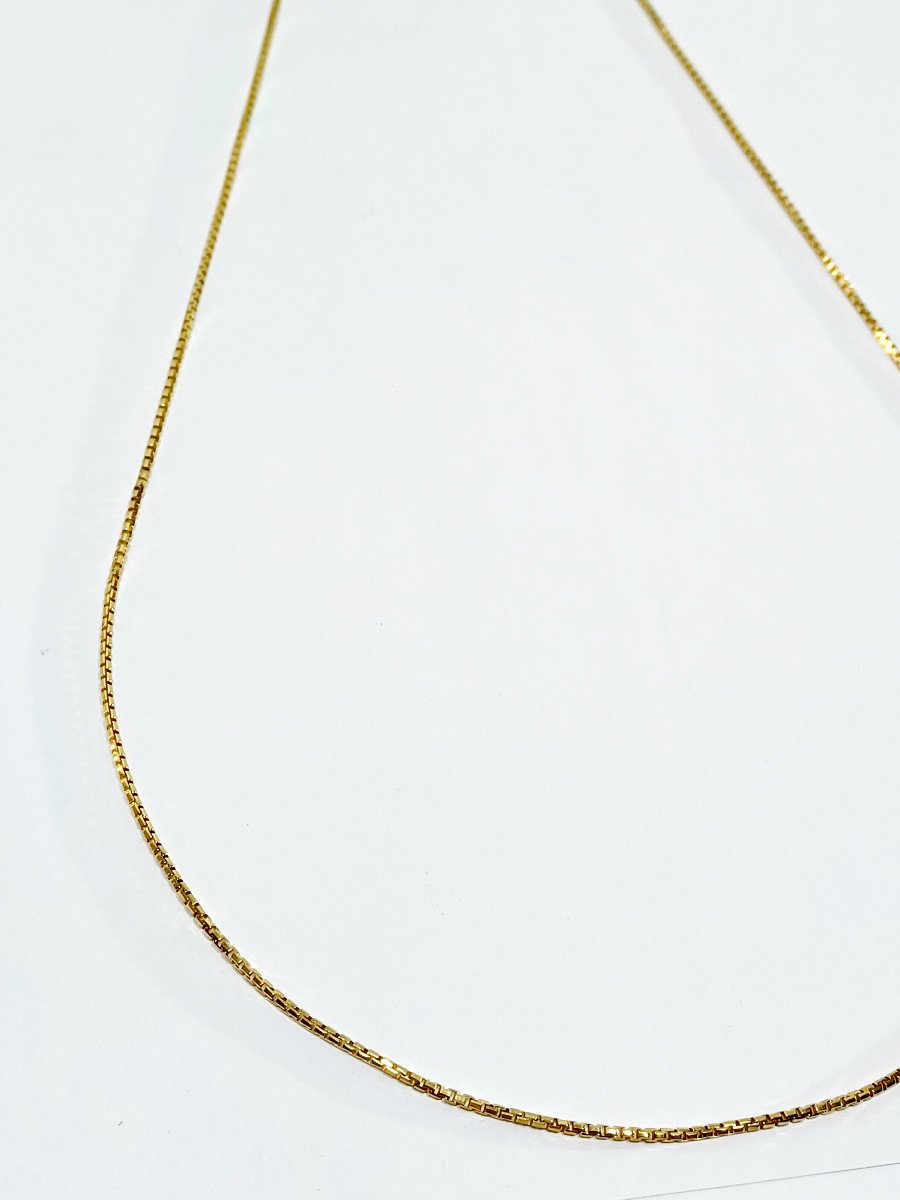 Gold Venetian Mesh Chain-photo-3