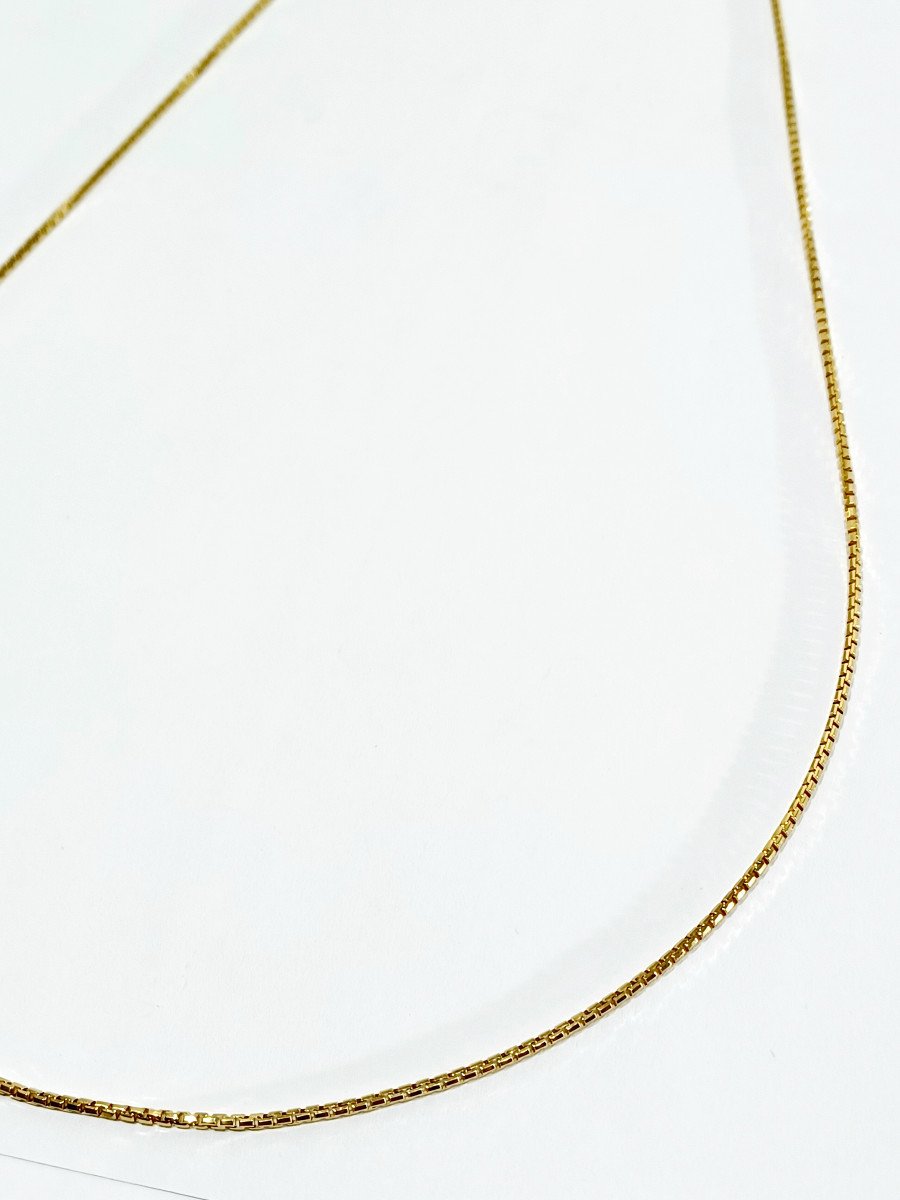 Gold Venetian Mesh Chain-photo-4