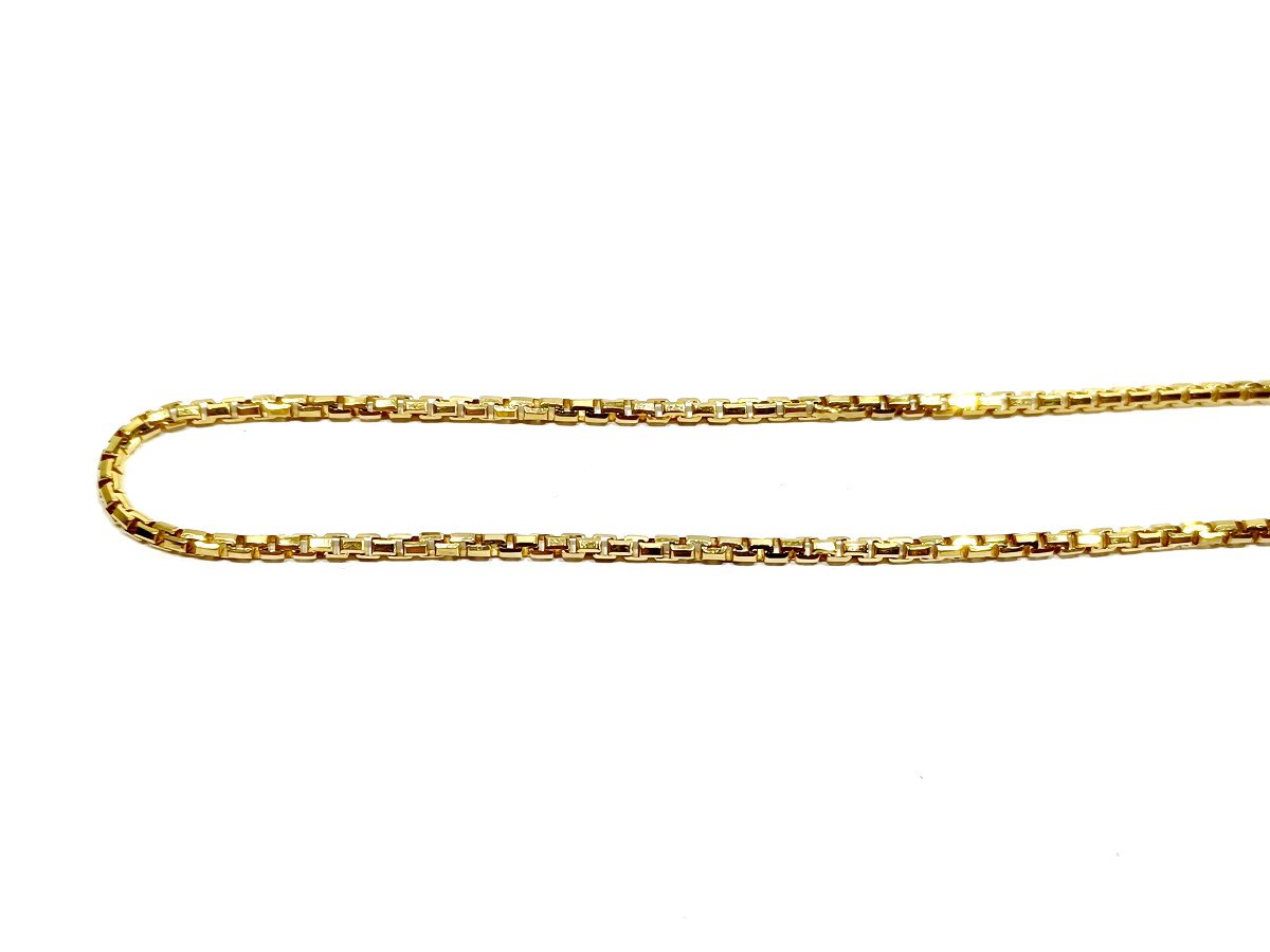 Gold Venetian Mesh Chain-photo-3